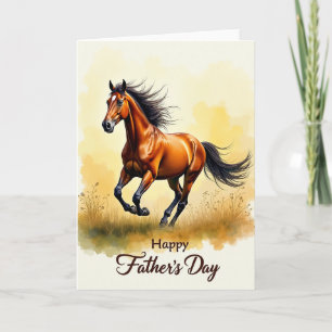 Wild Horse Vaderdag Scènekaart Kaart