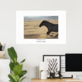 WiLD-HORSE VAN UTAFOTOGRAAF Poster (Thuiskantoor)