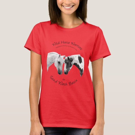 Wild Horse Warriors One Fence Post tegelijk T-shirt (Voorkant)