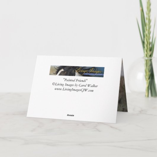 Wild Horse Wenskaart - Painted Friends Kaart (Achterkant)