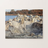 Wild Horses Camargue France Puzzle Legpuzzel (Horizontaal)