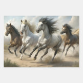 Wild Horses Collection Decoupage Inpakpapier Vel (Voorkant 3)