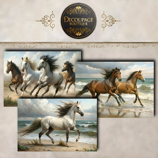 Wild Horses Collection Decoupage Inpakpapier Vel