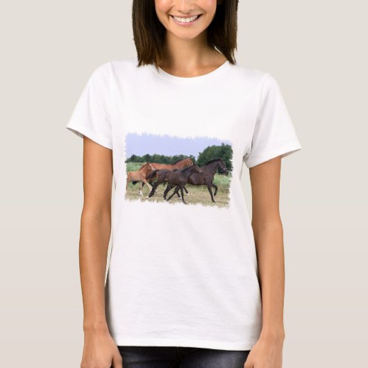 Wild Horses Dames uitgerust met Shirt (Voorkant)