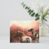 WILD HORSES DESERT STORM BRIEFKAART (Staand voorkant)