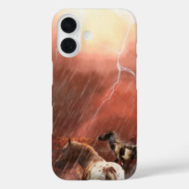 WILD HORSES DESERT STORM iPhone 16 HOESJE
