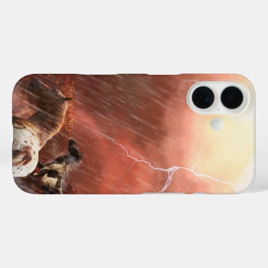 WILD HORSES DESERT STORM Case-Mate iPhone CASE (Achterkant (horizontaal))