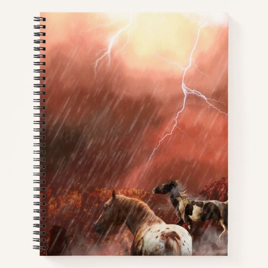 WILD HORSES DESERT STORM NOTITIEBOEK (Voorkant)