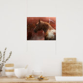 WILD HORSES DESERT STORM POSTER (Keuken)