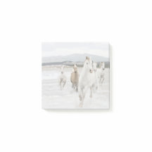 Wild Horses Galloping op het strand Post-it Notes