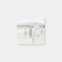 Wild Horses Galloping op het strand Post-it Notes