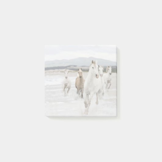 Wild Horses Galloping op het strand Post-it Notes (Voorkant)
