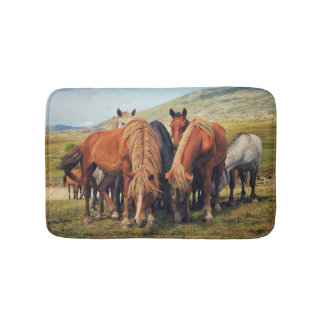 Wild Horses Livno Natuur Scène Badmat