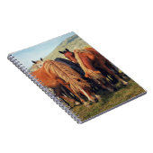 Wild Horses Livno Natuur Scène Notitieboek (Rechterzijde)