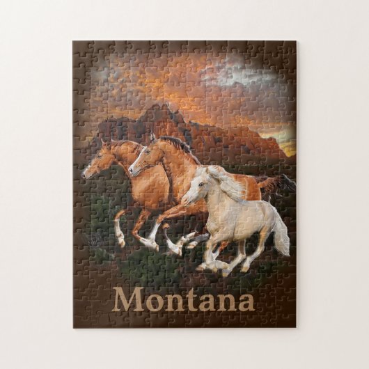 Wild Horses Montana Legpuzzel (Verticaal)