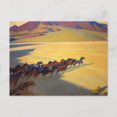 Wild Horses of Nevada door Maynard Dixon Briefkaart (Voorkant)