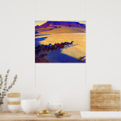 Wild Horses of Nevada door Maynard Dixon Poster (Keuken)