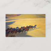 Wild Horses of Nevada door Maynard Dixon Visitekaartje (Achterkant)