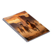 Wild Horses out West - Journal or Notebook Notitieboek (Rechterzijde)