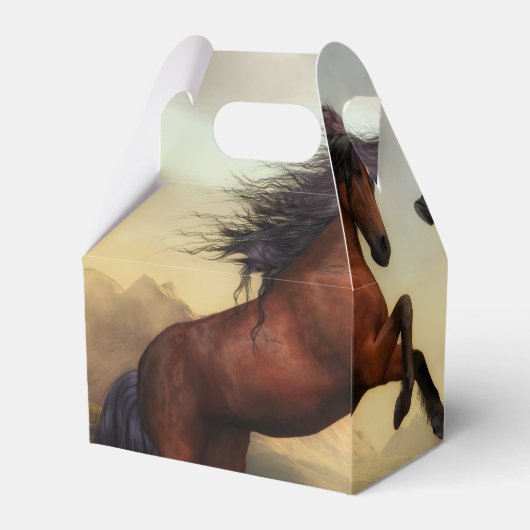 Wild HORSES Party Supplies Equestrian - ADD PHOTO Bedankdoosjes (Achterkant)