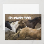 Wild Horses Party uitnodiging (Voorkant / Achterkant)