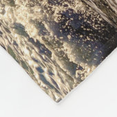 Wild Horses Playing in the Sea print Fleece Deken (Hoek)