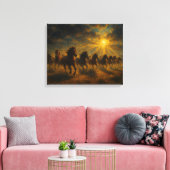Wild Horses Running Canvas Afdruk (Insitu (Woonkamer))