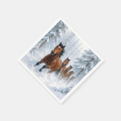 Wild Horses Running Through a Snowy Forest Servet (Hoek)
