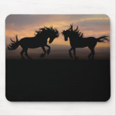 Wild Horses Silhouette Muismat (Voorkant)