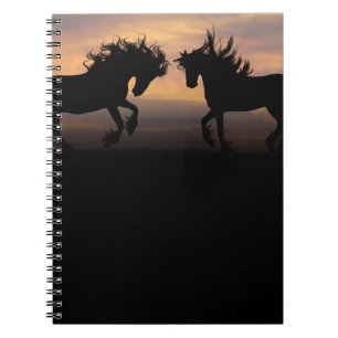 Wild Horses Silhouette Notitieboek