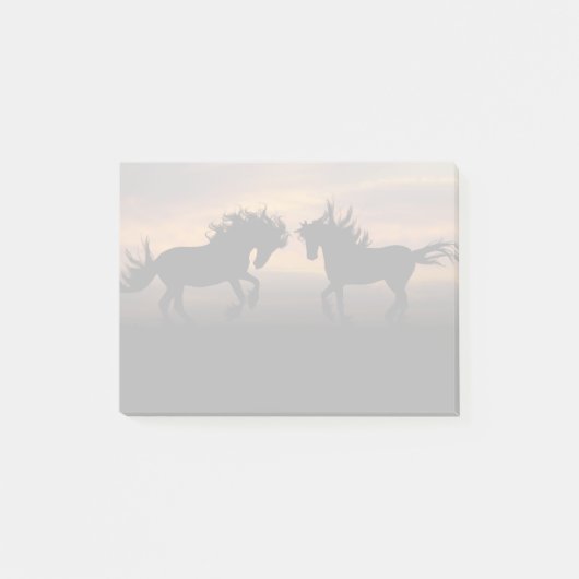 Wild Horses Silhouette Post-it® Notes (Voorkant)