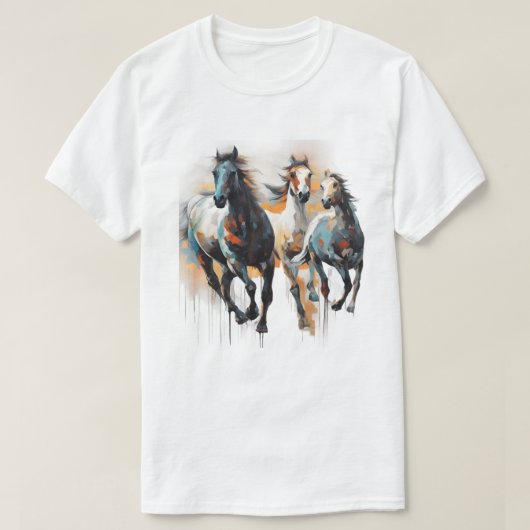 Wild horses t-shirt (Design voorkant)