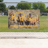 Wild Horses Verjaardagsfeest Banner (Insitu)