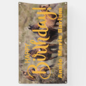 Wild Horses Verjaardagsfeest Banner (Verticaal)