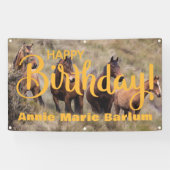 Wild Horses Verjaardagsfeest Banner (Horizontaal)