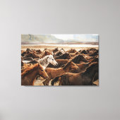 Wild Horses Waterverf Art Print (Voorkant)
