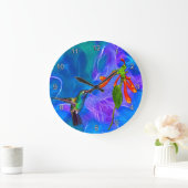 Wild Hummingbird Bird-lover's Art Clock Grote Klok (Huis)