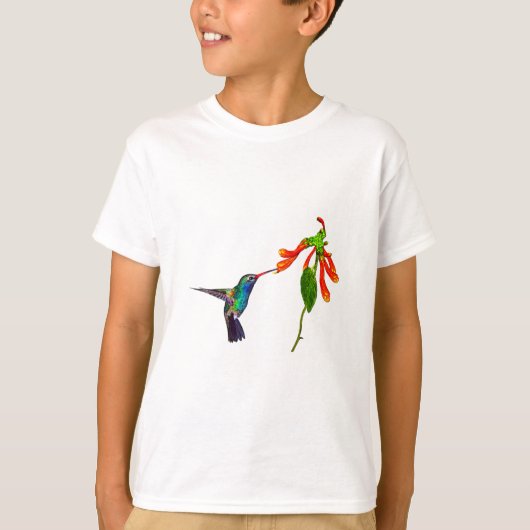 Wild Hummingbird Bird's Art Series T-shirt (Voorkant)