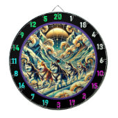 Wild Husky Horizon Room Art Dartbord (Voorkant)