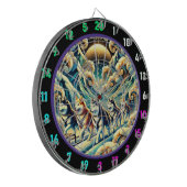 Wild Husky Horizon Room Art Dartbord (Voorkant Links)