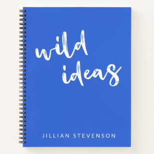Wild Ideas Fun Inspirerend, aangepast blauw Notitieboek