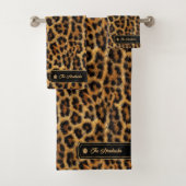 Wild Ideas Gold Label Dark Leopard ID1160 Bad Handdoek (Insitu)