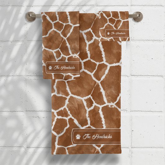 Wild Ideas Gold Label Giraffe ID1160 Bad Handdoek