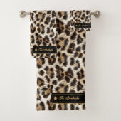 Wild Ideas Gold Label White Leopard ID1160 Bad Handdoek (Insitu)