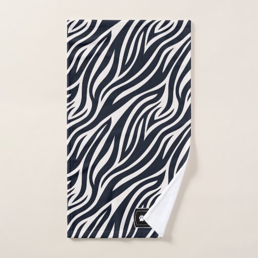Wild Ideeën Zilver Label Zwart & Wit Zebra ID1160 Bad Handdoek (Handdoek)