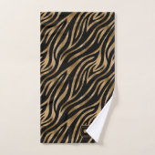 Wild Ideeën Zwart & Goud Zebra ID1160 Bad Handdoek (Handdoek)