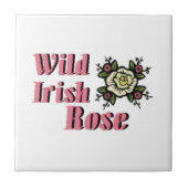 Wild Iers Roos Tegeltje (Voorkant)
