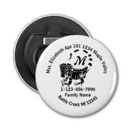 Wild Iguana Lost Family Home Adres Button Flesopener