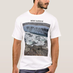 Wild IJsland Waterval Natuurfotografie T-Shirt