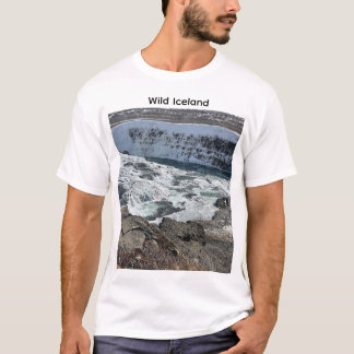 Wild IJsland Waterval Natuurfotografie T-Shirt